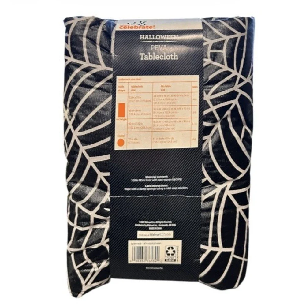 Way To Celebrate Halloween PEVA Tablecloth 60